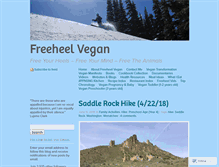 Tablet Screenshot of freeheelvegan.com